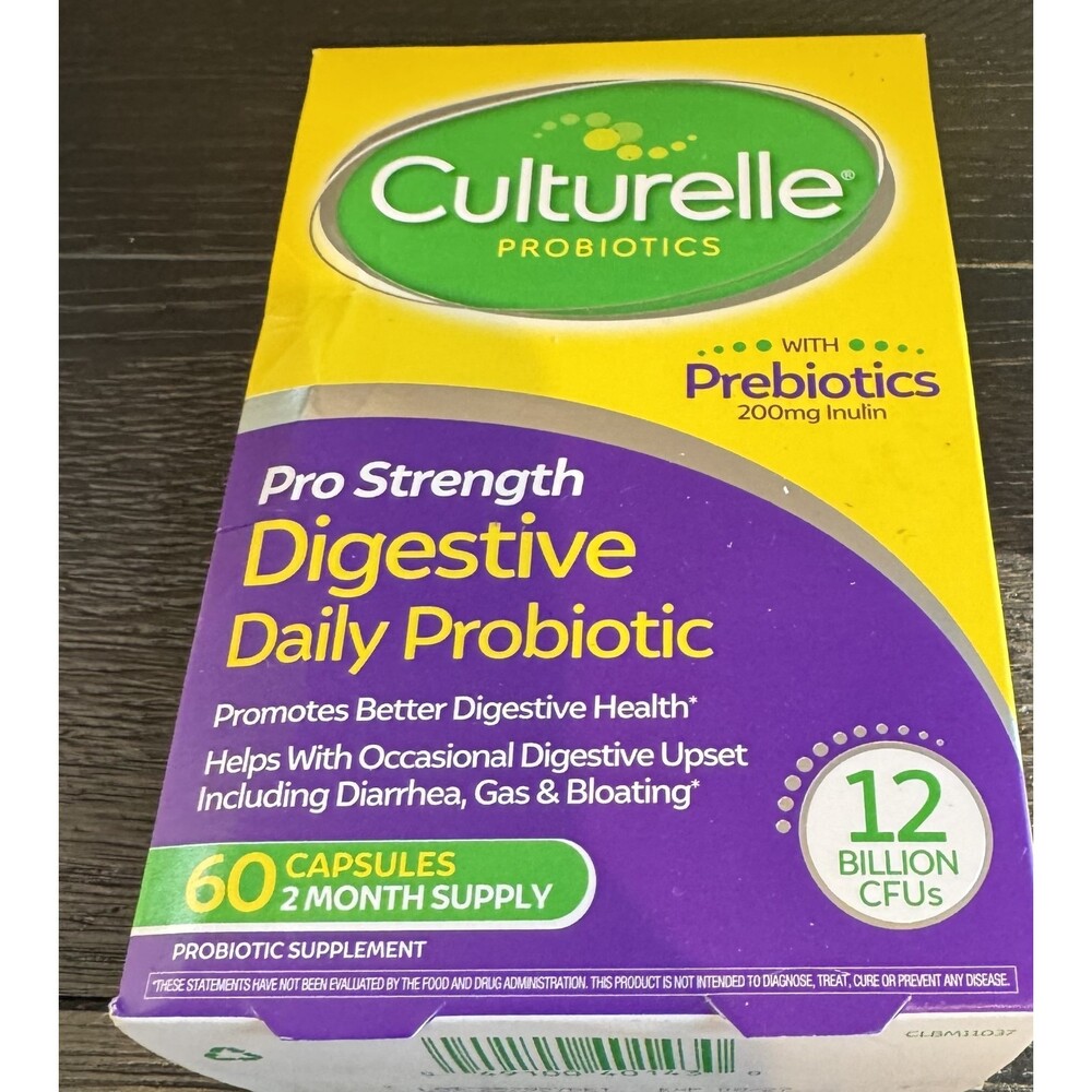 Culturelle Pro Strength Daily Probiotics For Digestive Health 60ct 8/2027